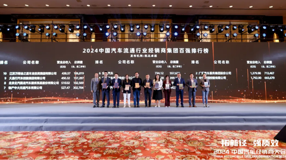 再进一位！总鹏龙跃至中国汽车经销商百强榜第八